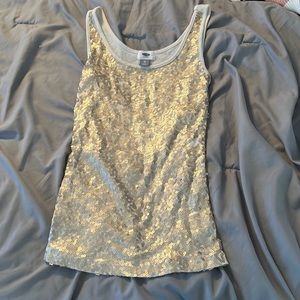Old navy sparkly tank top